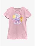 Disney Lilo & Stitch Angel Easter Eggs Youth Girls T-Shirt, PINK, hi-res