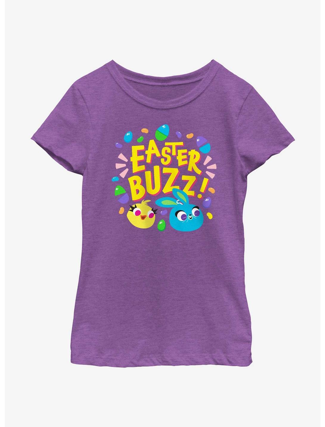 Disney Pixar Toy Story 4 Easter Buzz Youth Girls T-Shirt, PURPLE BERRY, hi-res