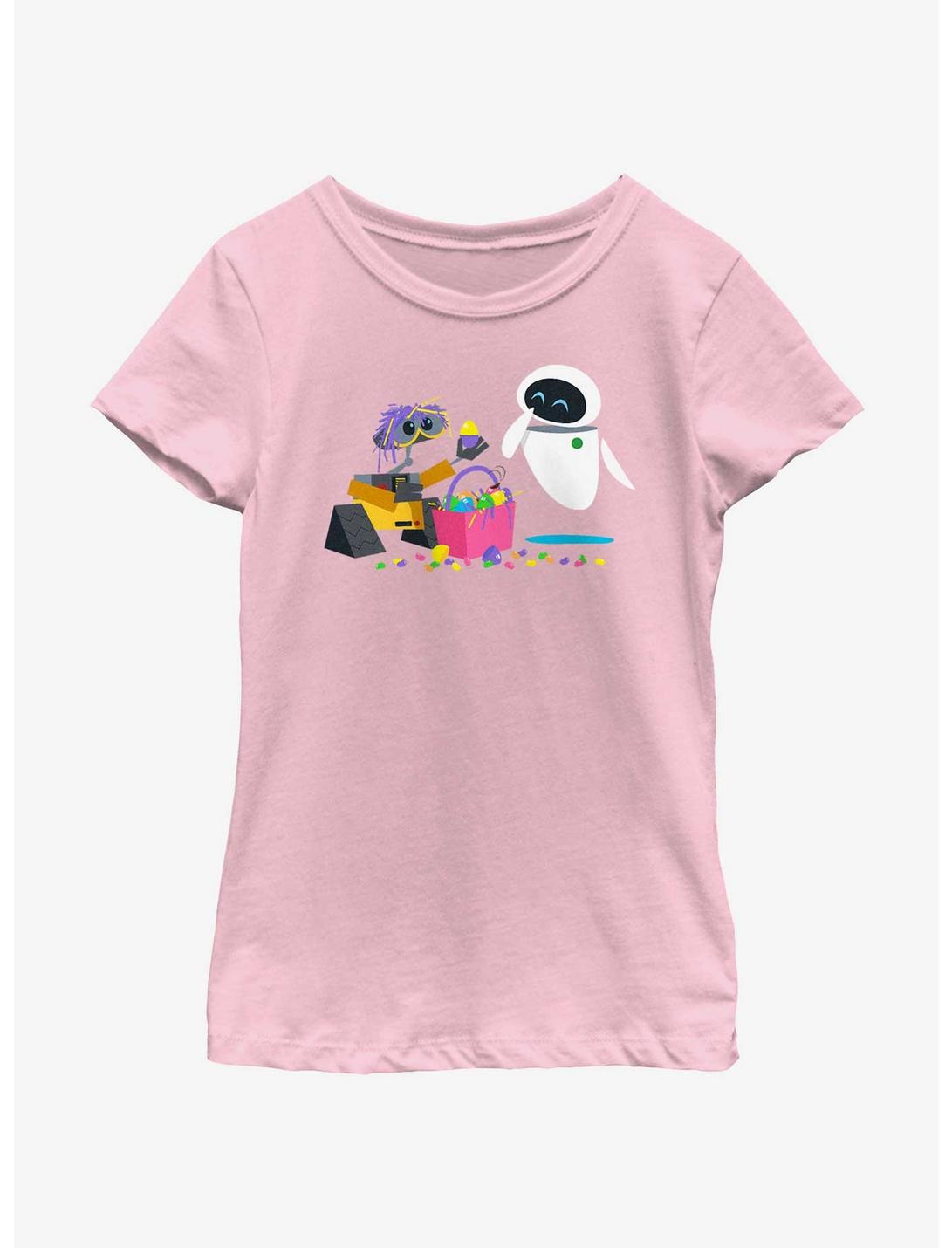 Disney Pixar WALL-E Egg Basket Youth Girls T-Shirt, PINK, hi-res