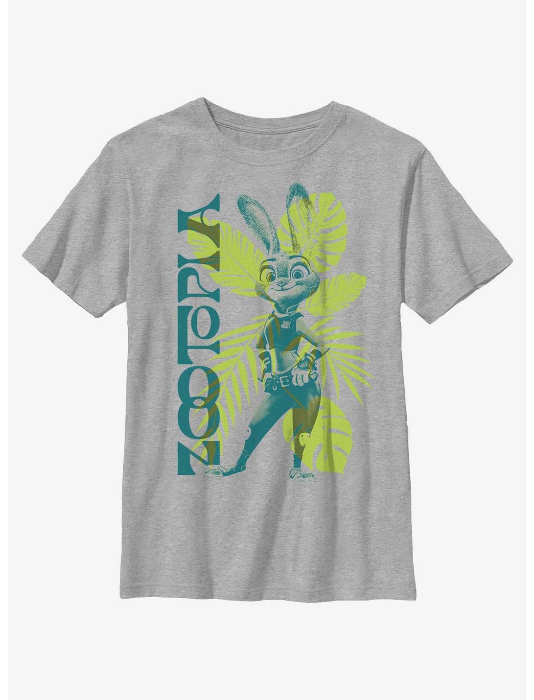 Disney Zootopia Tropical Judy Hopps Youth T-Shirt, ATH HTR, hi-res