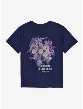Bridgerton I Burn For You Flowers Boyfriend Fit Girls T-Shirt, , hi-res
