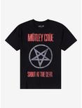 Motley Crue Shout At The Devil Faux Distressed T-Shirt, BLACK, hi-res