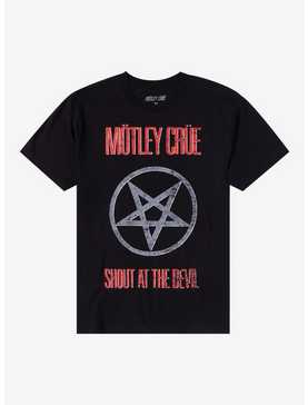Motley Crue Shout At The Devil Faux Distressed T-Shirt, , hi-res