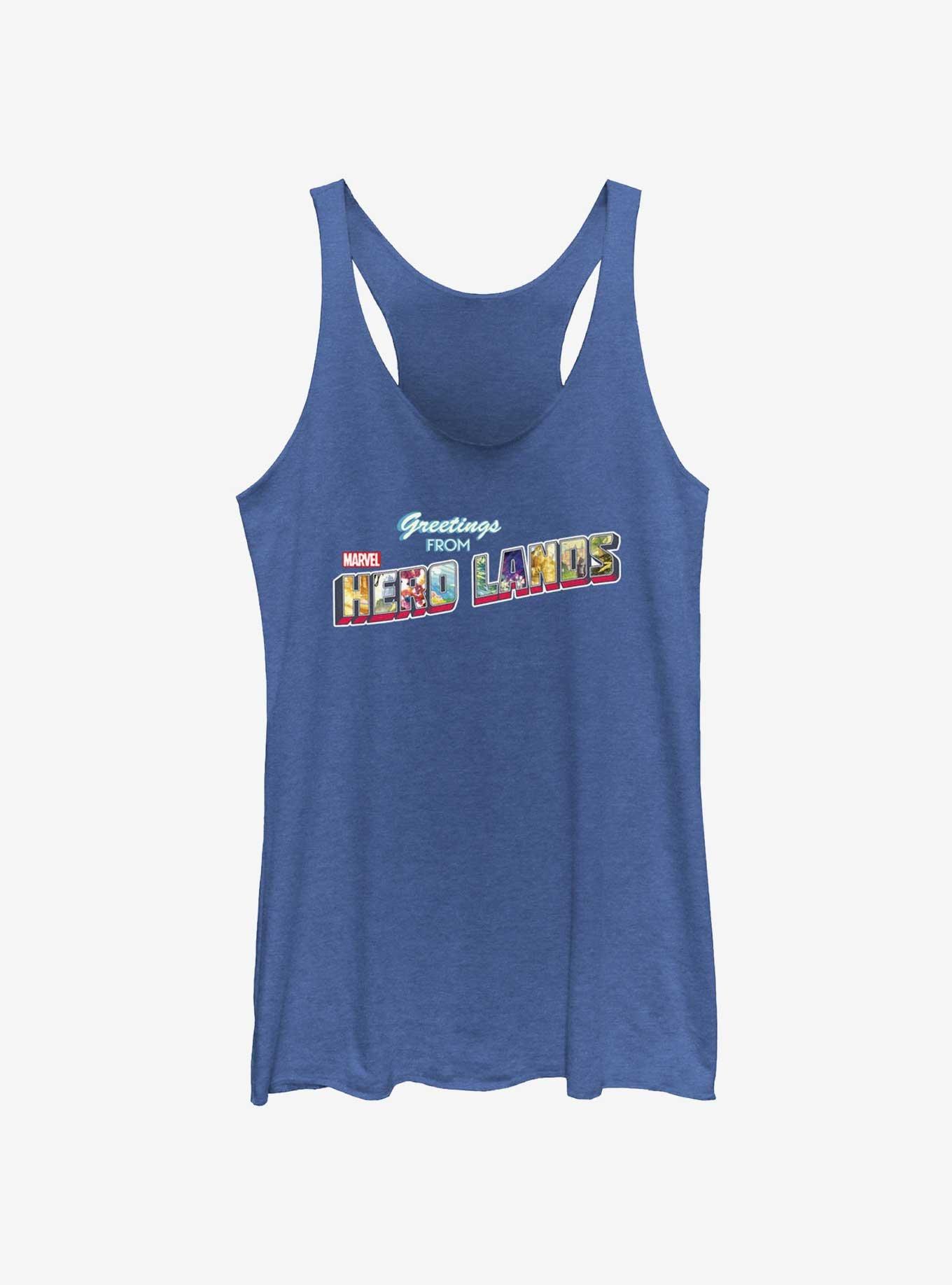 Marvel Avengers Hero Lands Logo Girls Tank, ROY HTR, hi-res