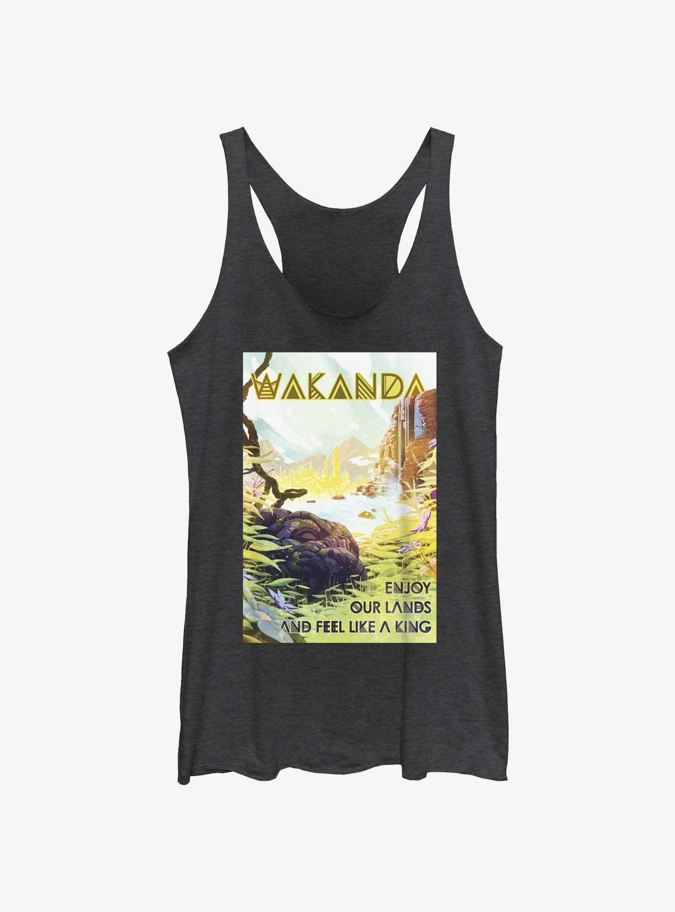 Marvel Avengers Wakanda Quote Girls Tank, BLK HTR, hi-res