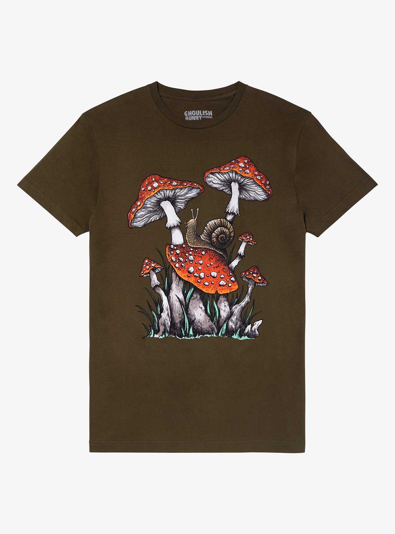 Snail Mushrooms T-Shirt By Diana Levin, , hi-res