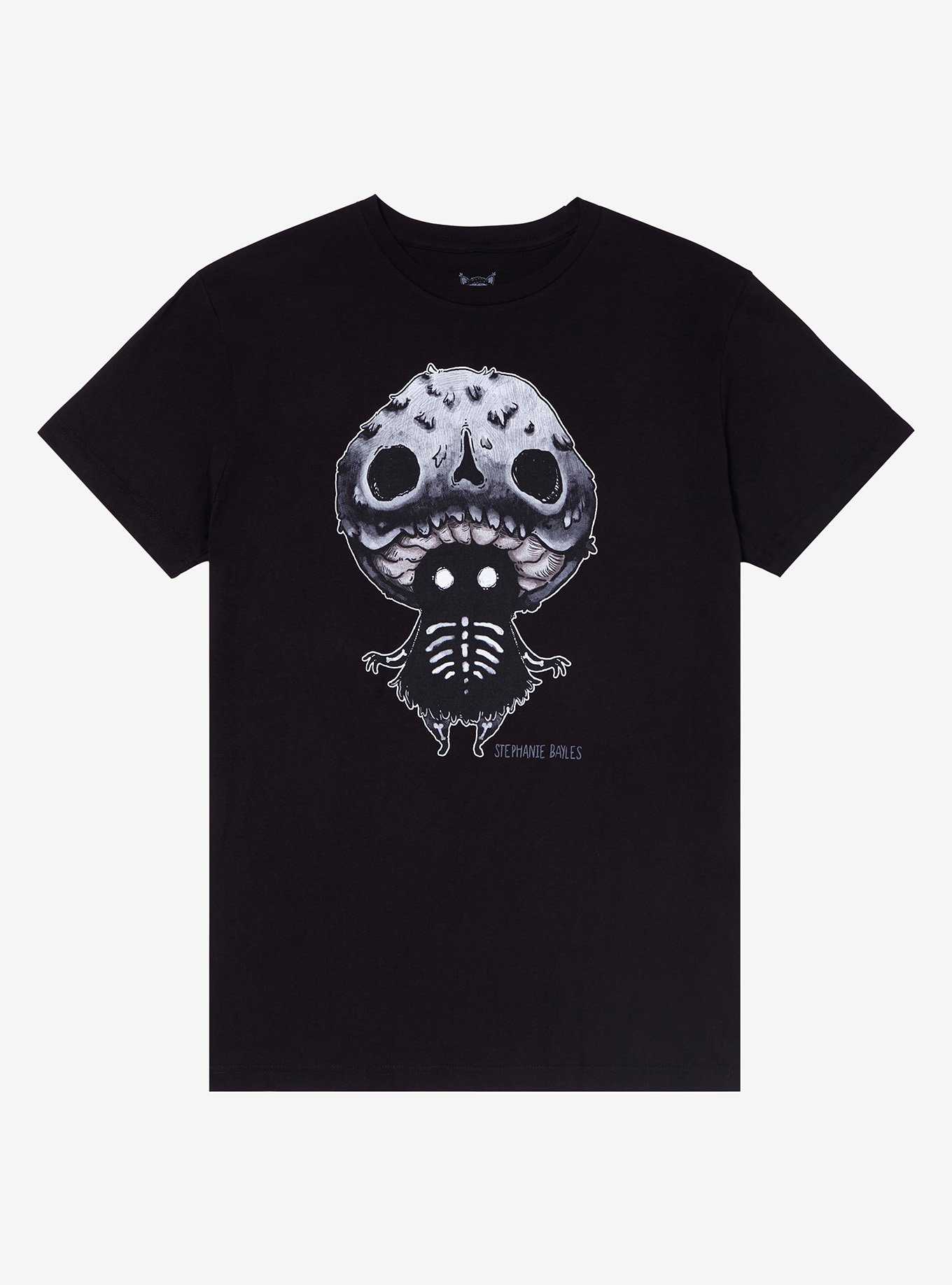 Skeleton Mushroom Creature T-Shirt By Guild Of Calamity, , hi-res