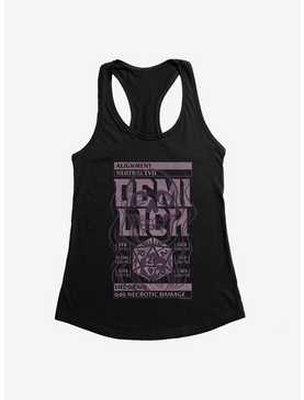 Dungeons & Dragons Demilich Stats Stamp Womens Tank Top, , hi-res