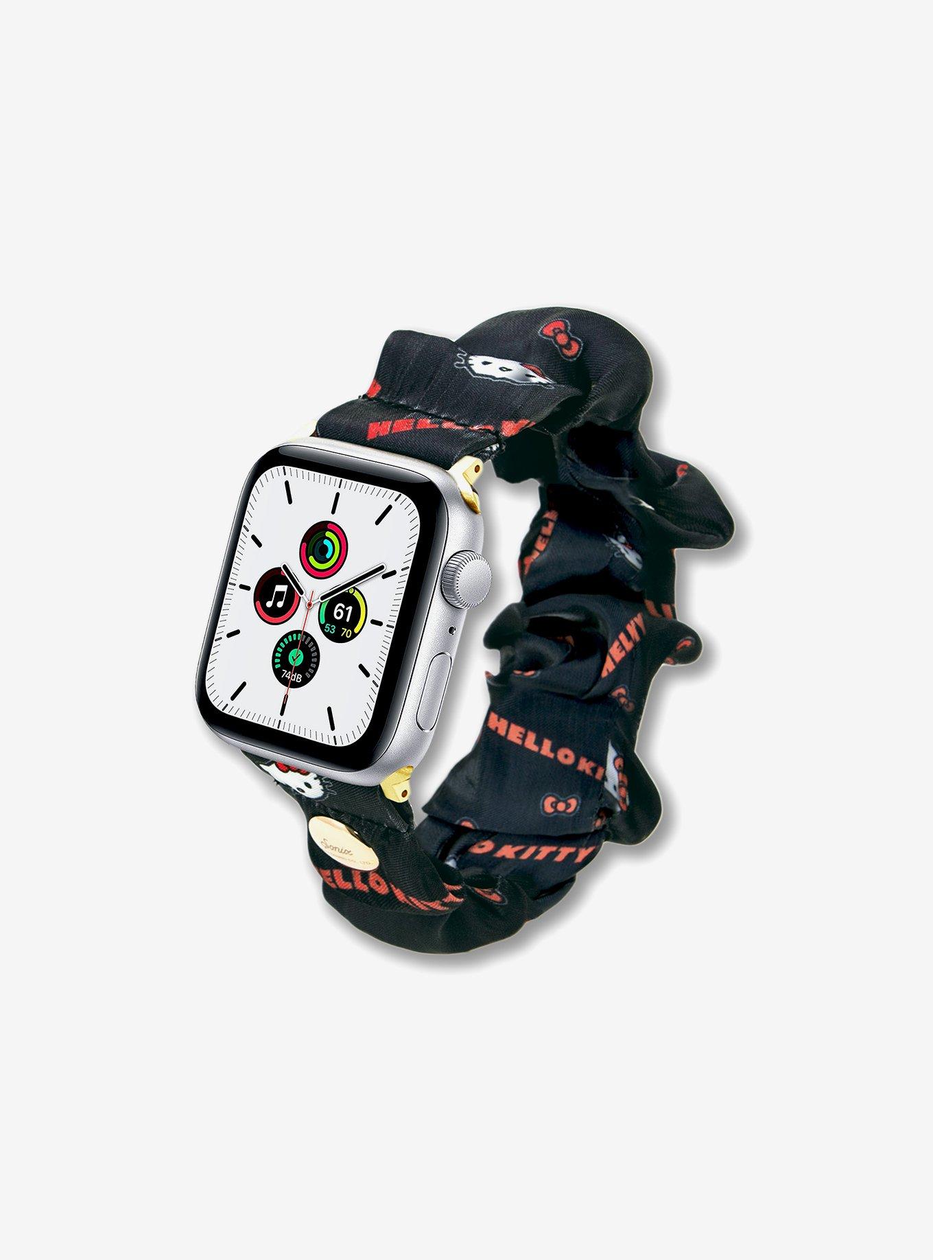 Sonix Classic Hello Kitty Black Scrunchie Apple Watchband | Hot Topic