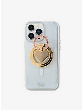 Sonix Heart Gold + Pink Rhinestone Magnetic Phone Ring, , hi-res