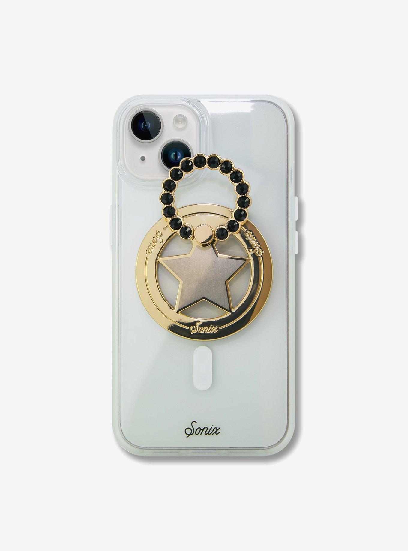 Sonix Star Gold + Black Rhinestone Magnetic Phone Ring, , hi-res