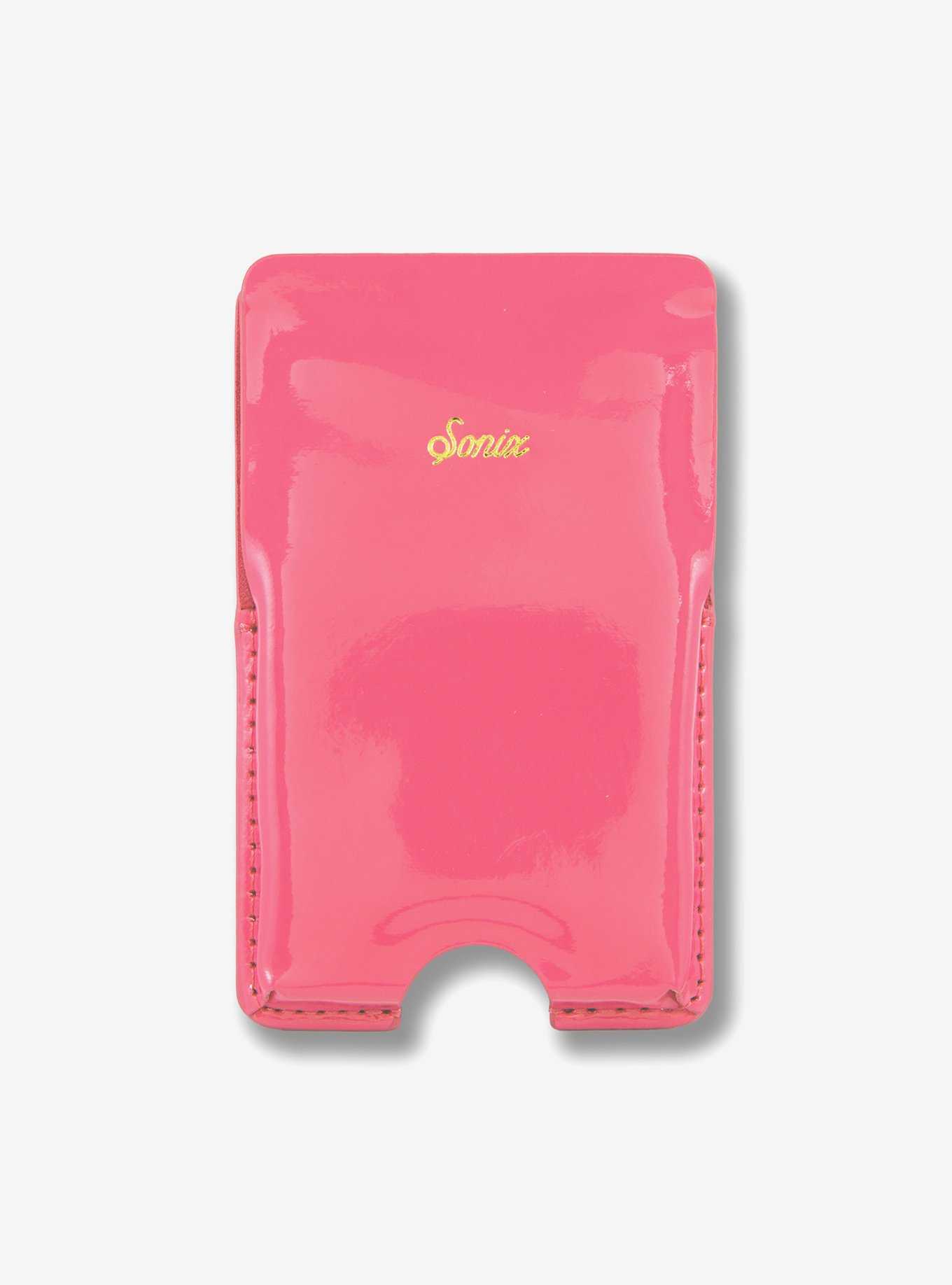 Sonix Camelia Pink Patent Leather Magnetic Phone Wallet, , hi-res