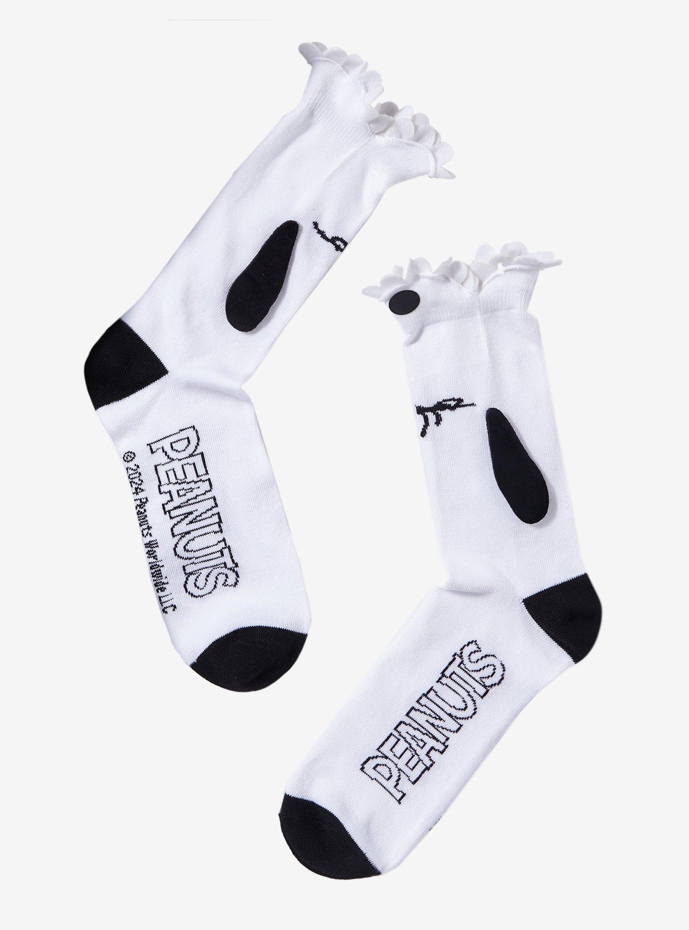 Peanuts Snoopy Biting Crew Socks