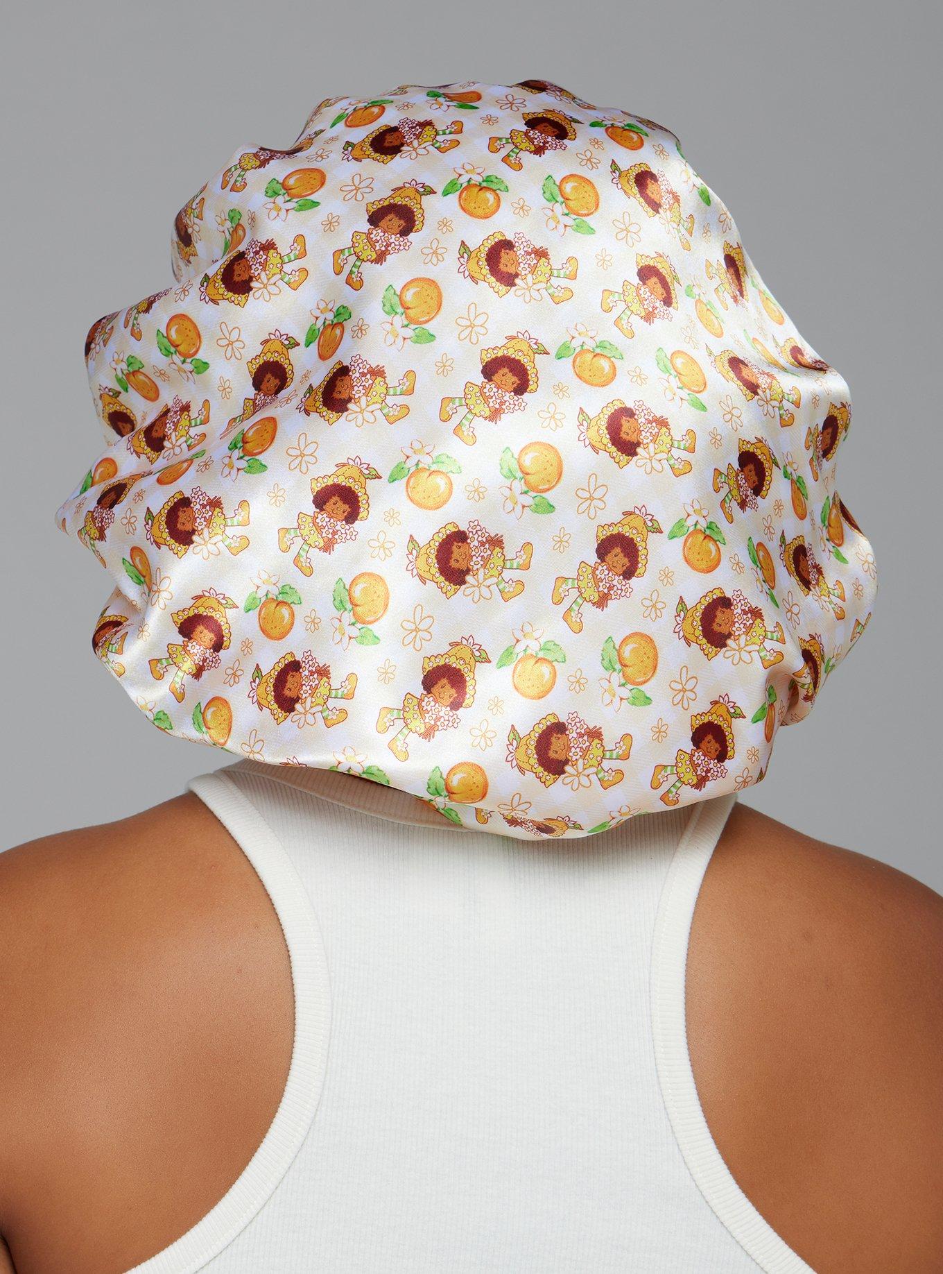 Strawberry Shortcake Orange Blossom Allover Print Satin Bonnet — BoxLunch Exclusive, , hi-res