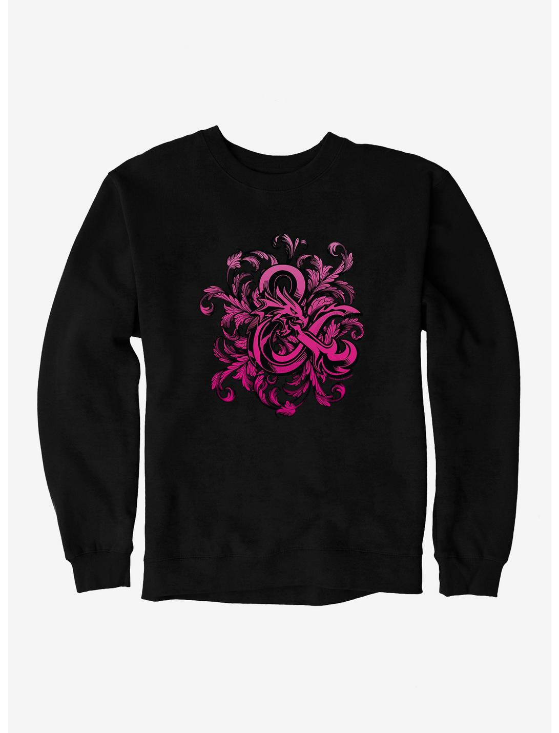 Dungeons & Dragons Flourish Ampersand Sweatshirt, BLACK, hi-res