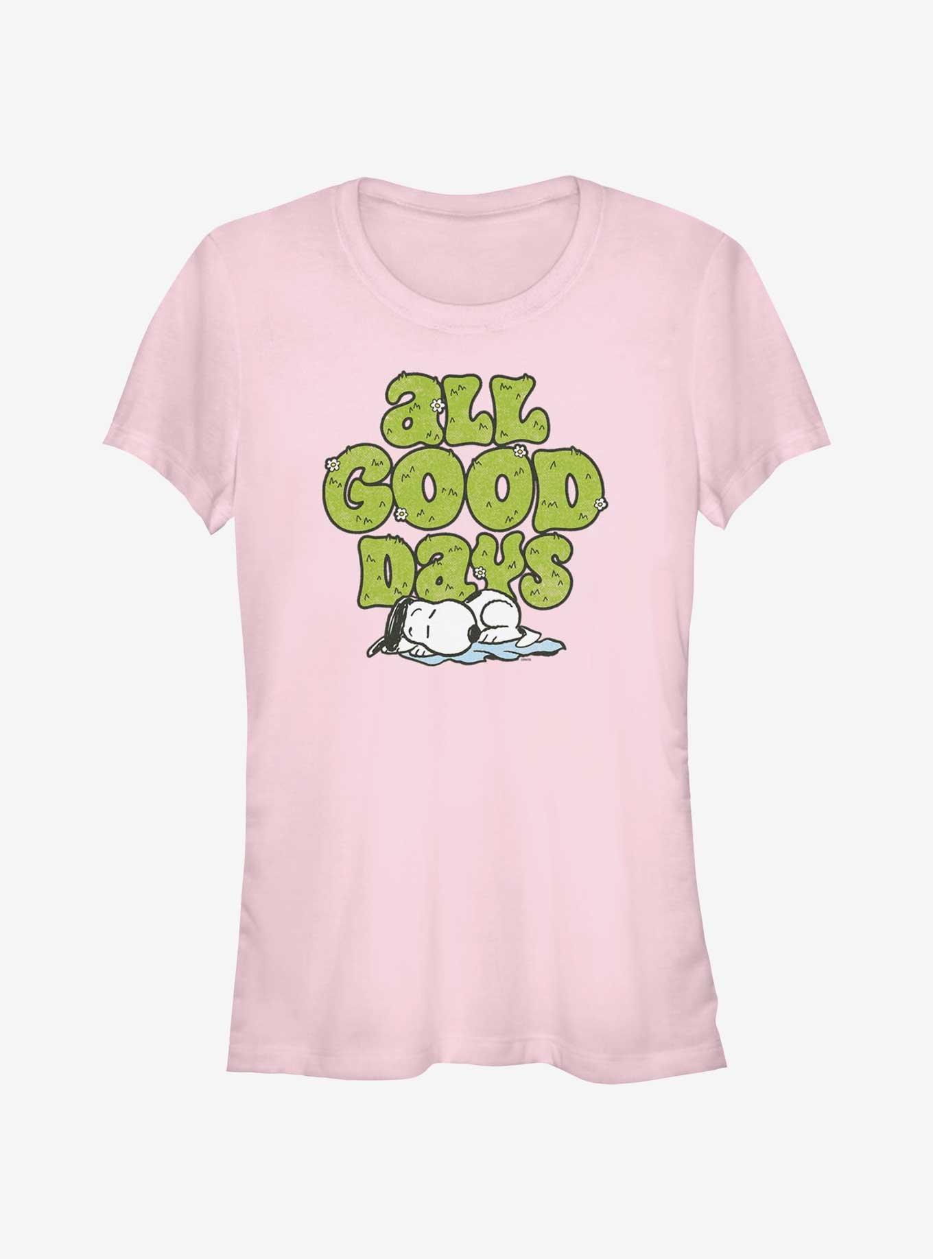Peanuts Snoopy All Good Days Girls T-Shirt