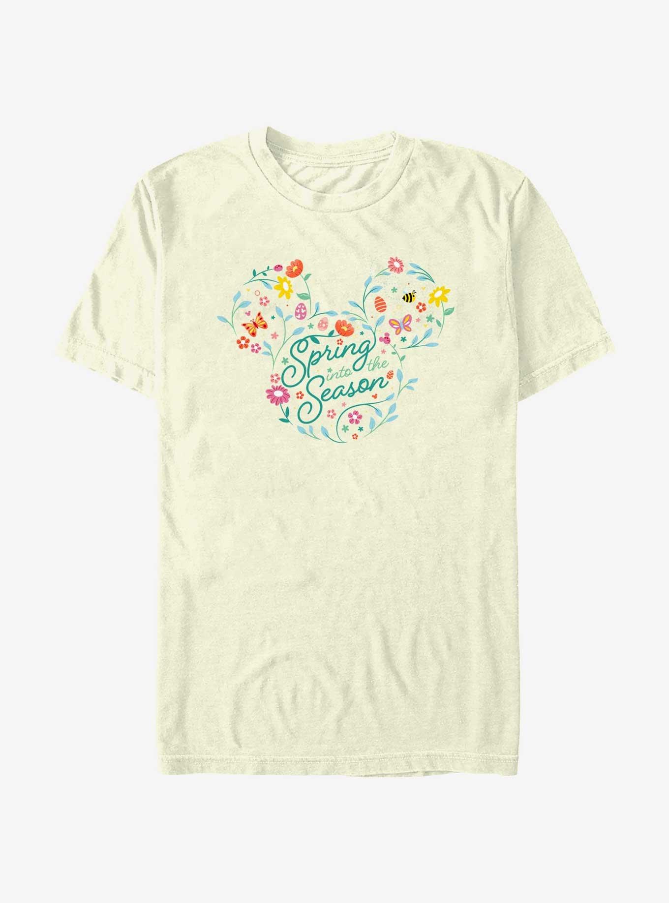 Disney Mickey Mouse Spring Into The Season T-Shirt, NATURAL, hi-res