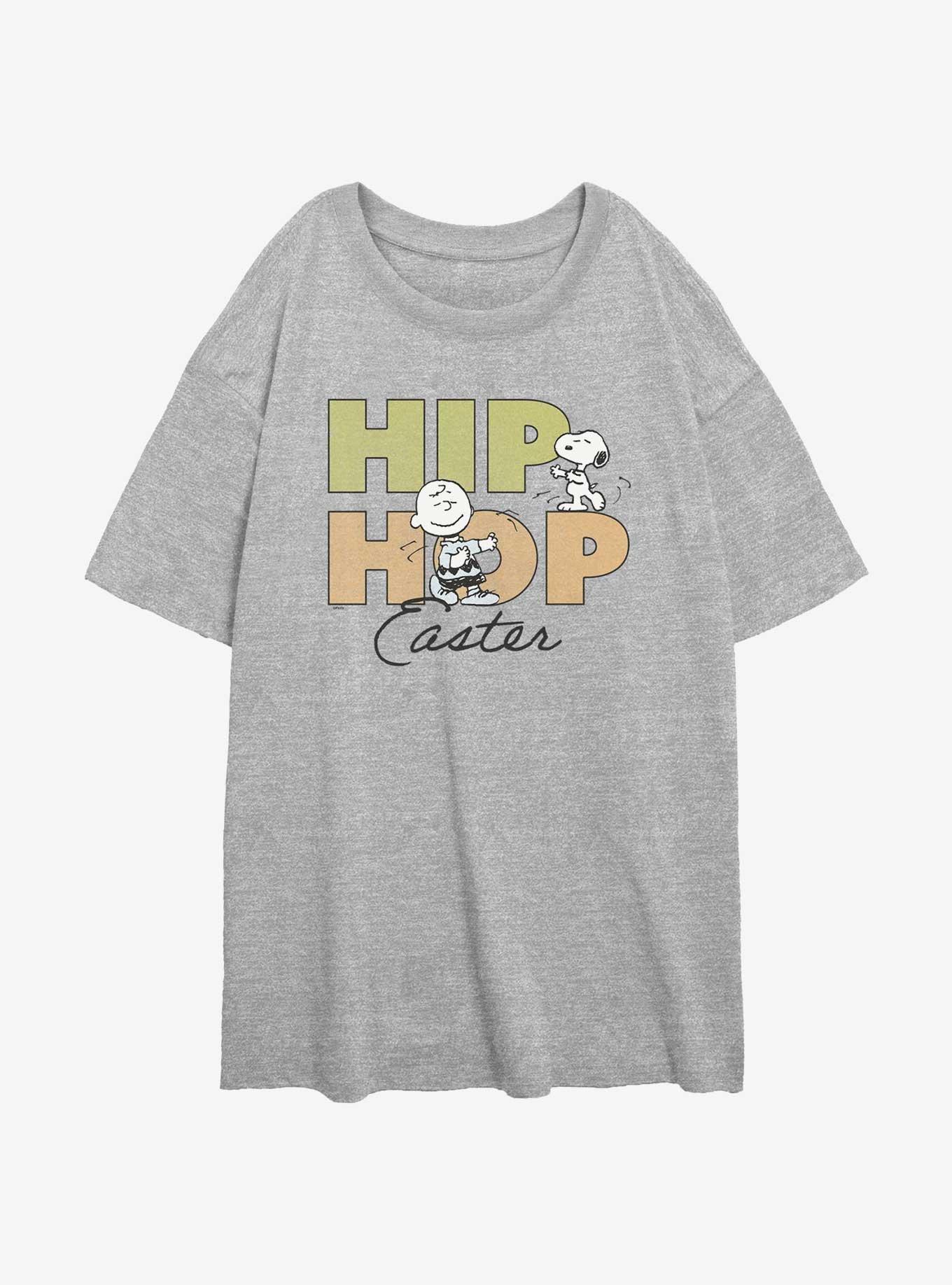 Peanuts Hip Hop Easter Girls Oversized T-Shirt