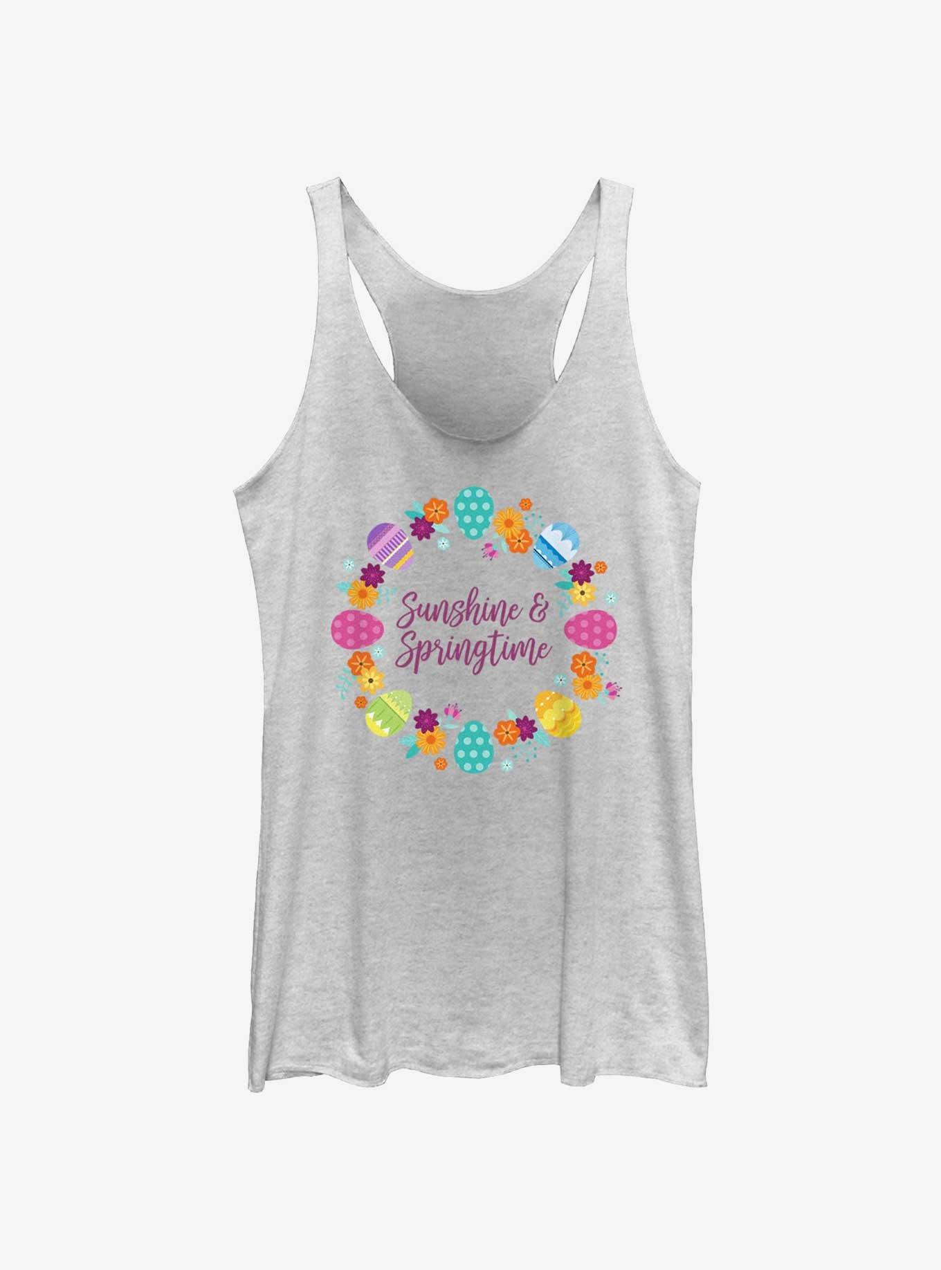 Disney Princesses Sunshine & Springtime Girls Tank, WHITE HTR, hi-res