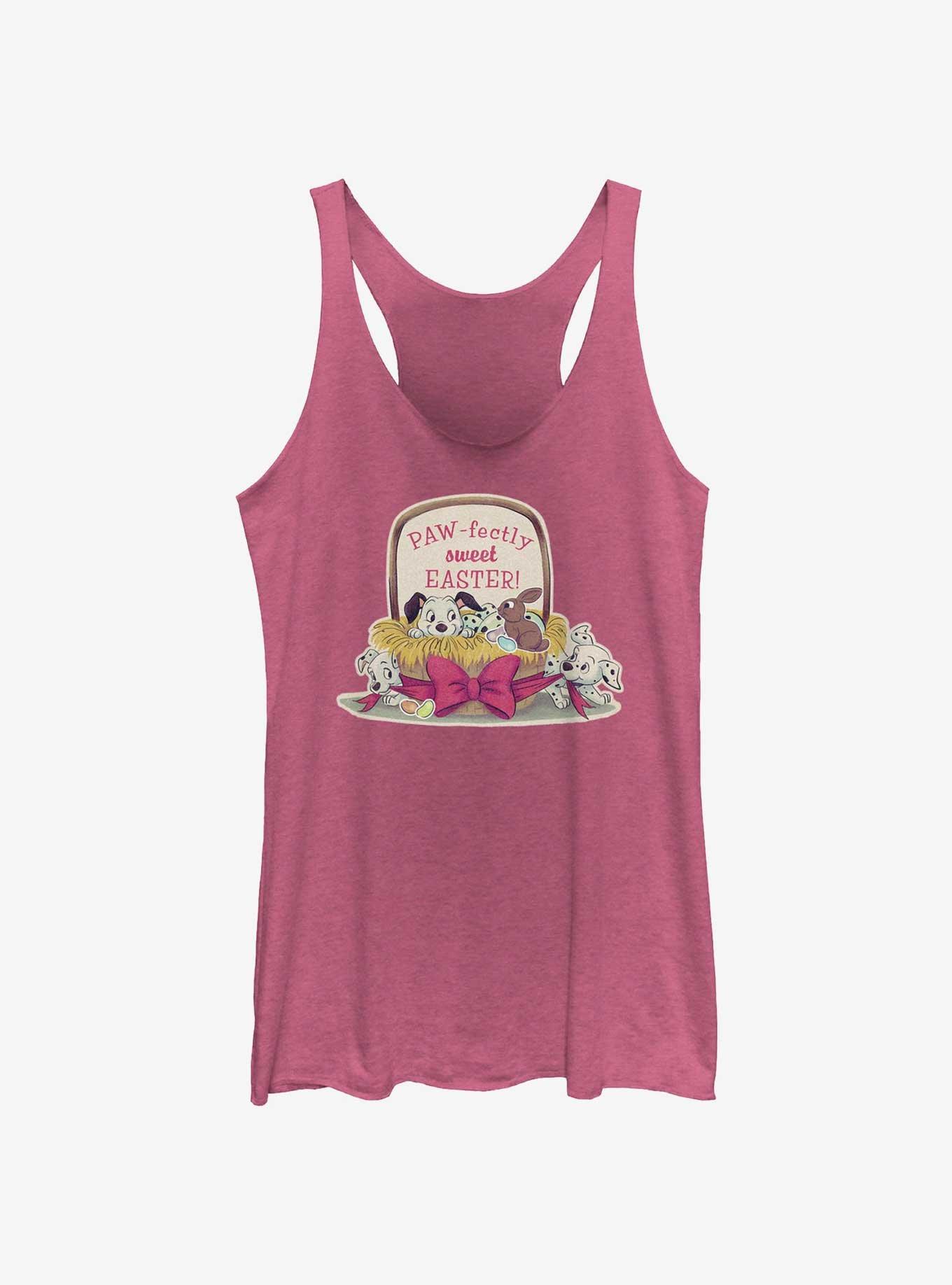 Disney 101 Dalmatians Paw-Fectly Sweet Easter Girls Tank, PINK HTR, hi-res