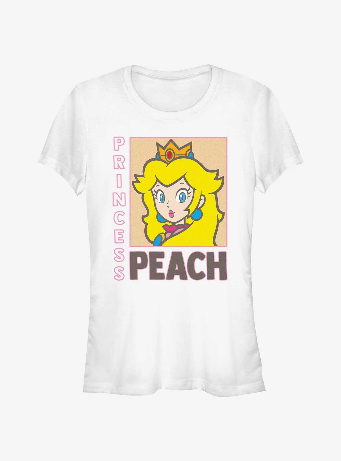 Nintendo Framed Princess Peach Girls T-Shirt, WHITE, hi-res