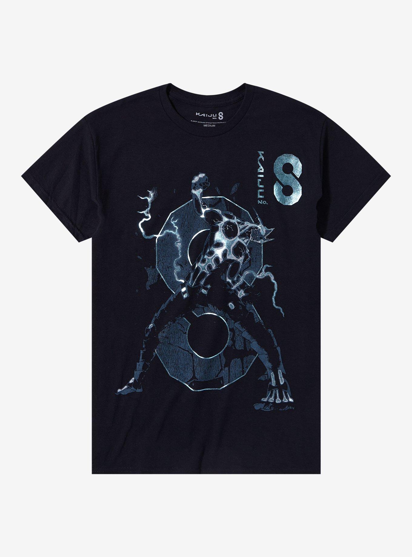 Kaiju No. 8 Blue Foil T-Shirt, BLACK, hi-res