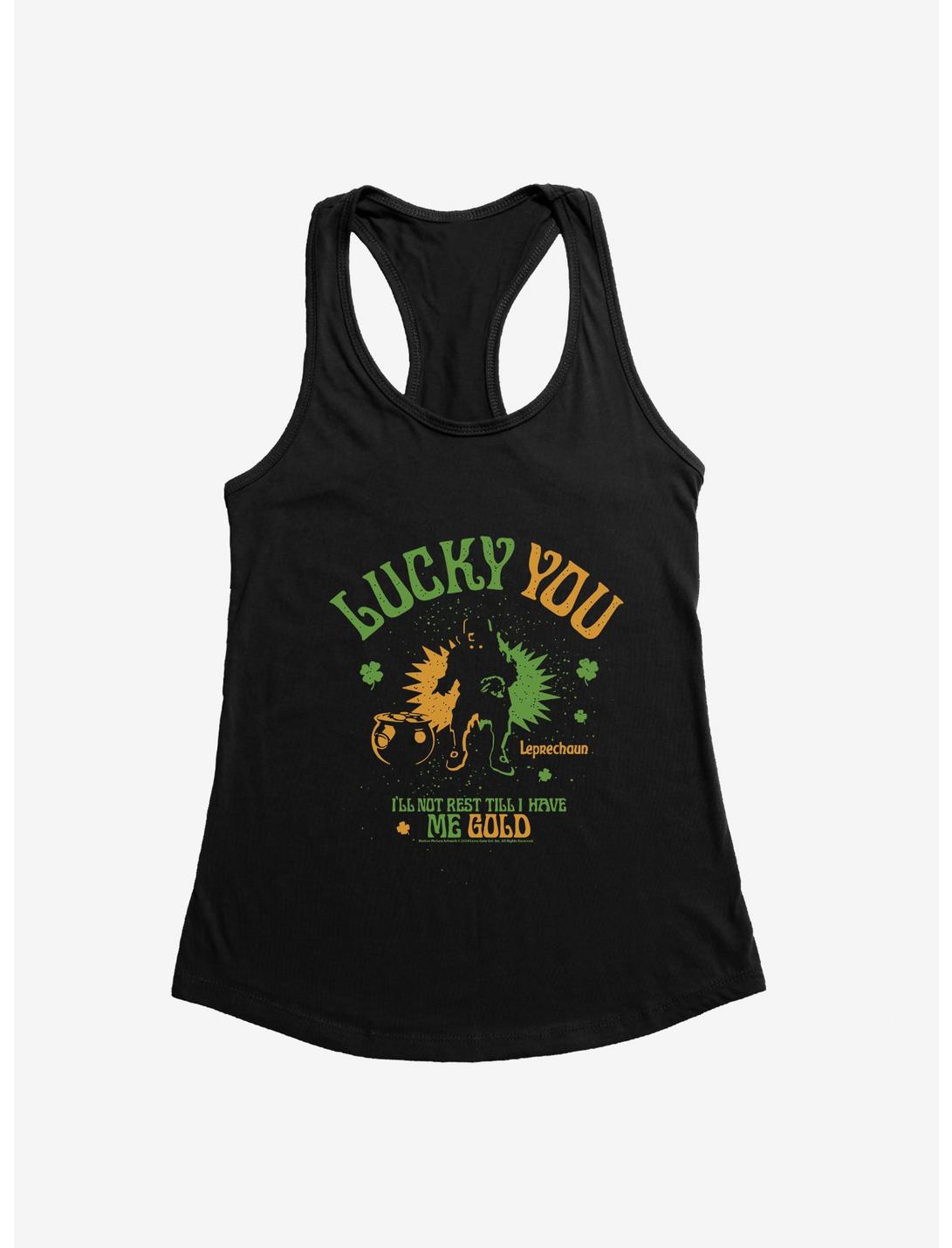 Leprechaun Lucky You Girls Tank, BLACK, hi-res