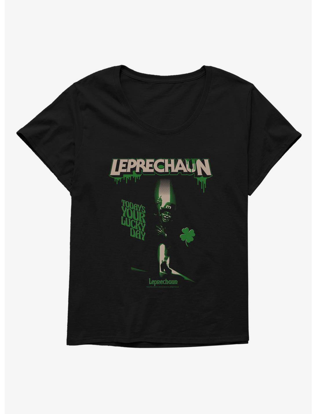 Leprechaun Lucky Day Clover Girls T-Shirt Plus Size, BLACK, hi-res