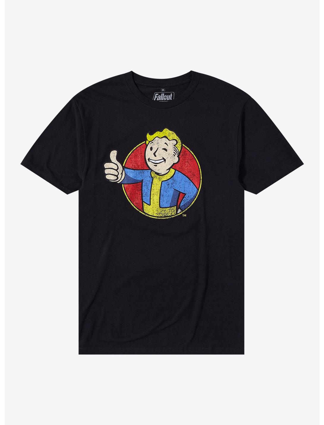 Fallout Vault Boy T-Shirt, BLACK, hi-res