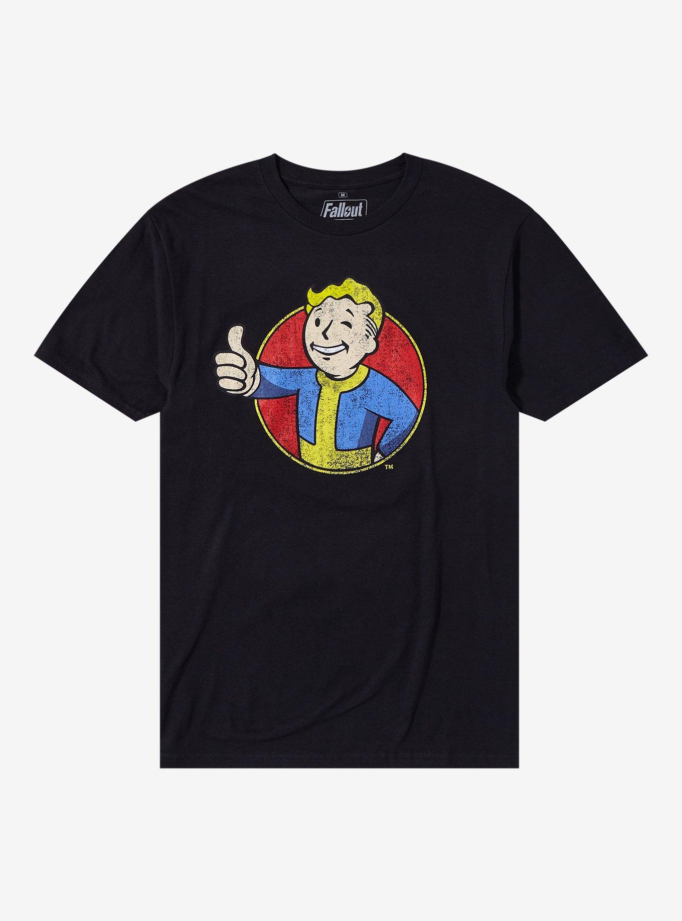 Fallout Vault Boy T-Shirt, BLACK, hi-res