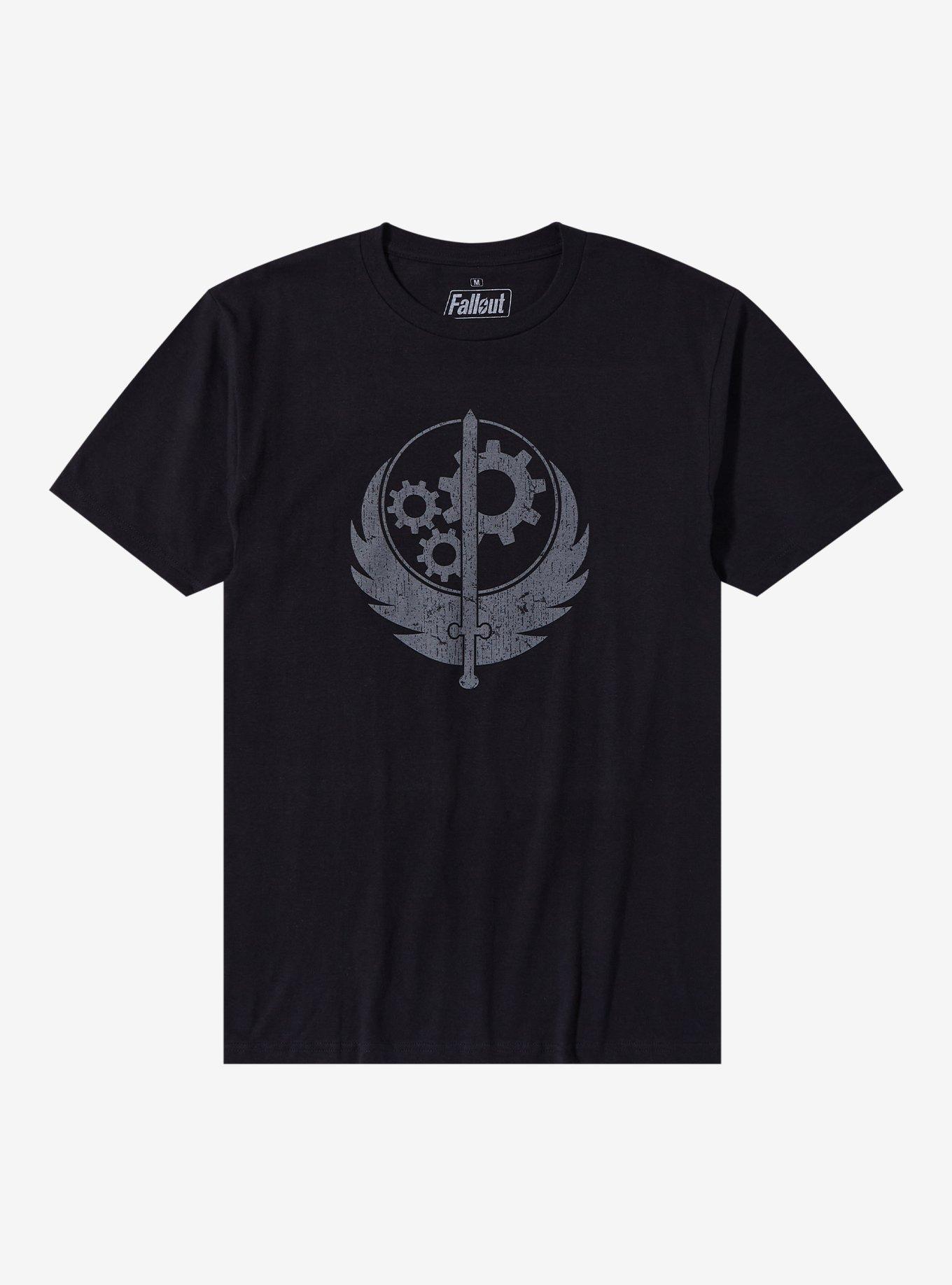 Fallout: Brotherhood Of Steel Logo T-Shirt, BLACK, hi-res