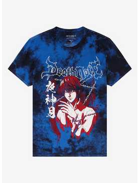 Death Note Light Red & Blue Tie-Dye T-Shirt, , hi-res