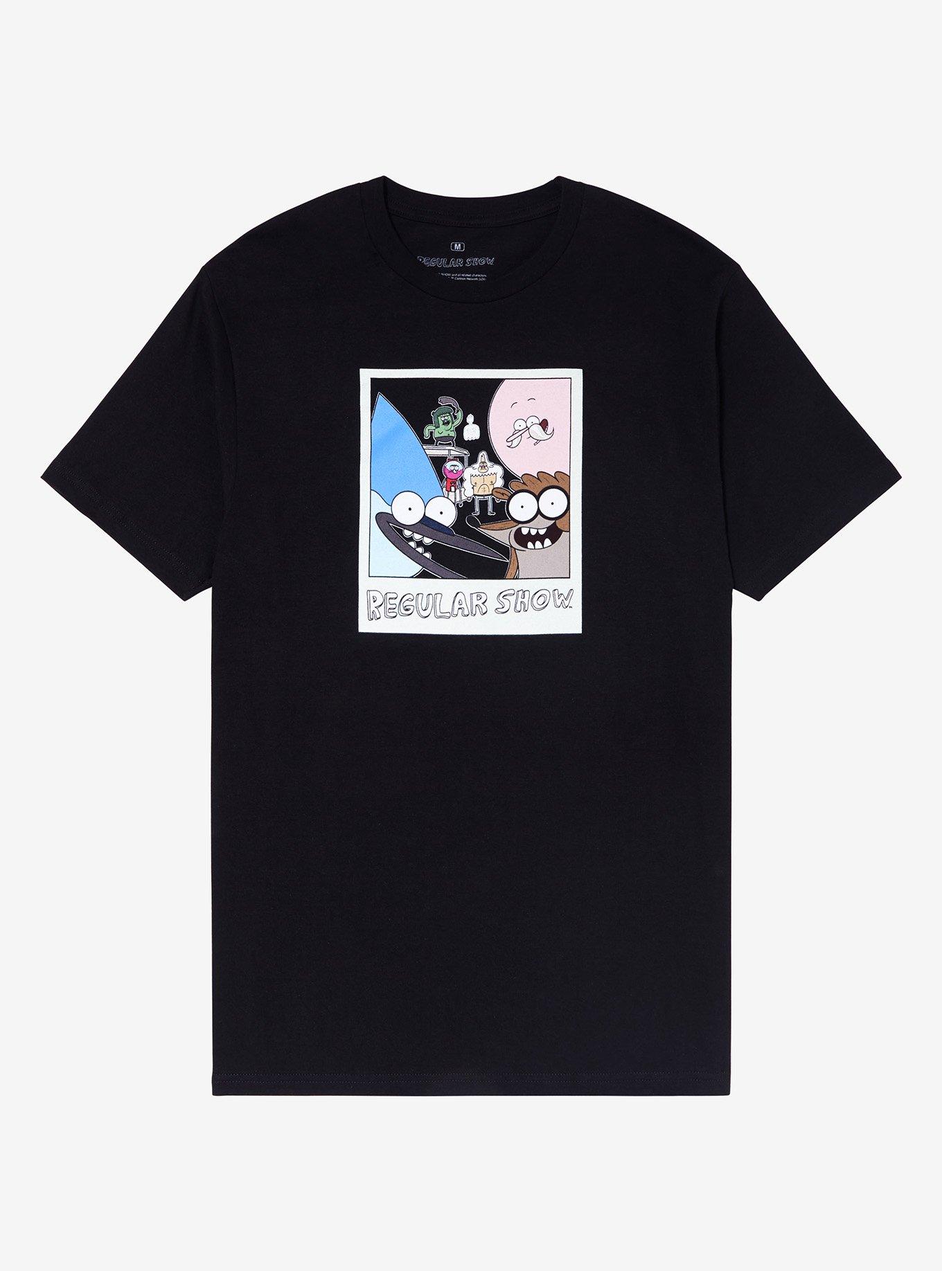 Regular Show Group Instant Photo T-Shirt, BLACK, hi-res