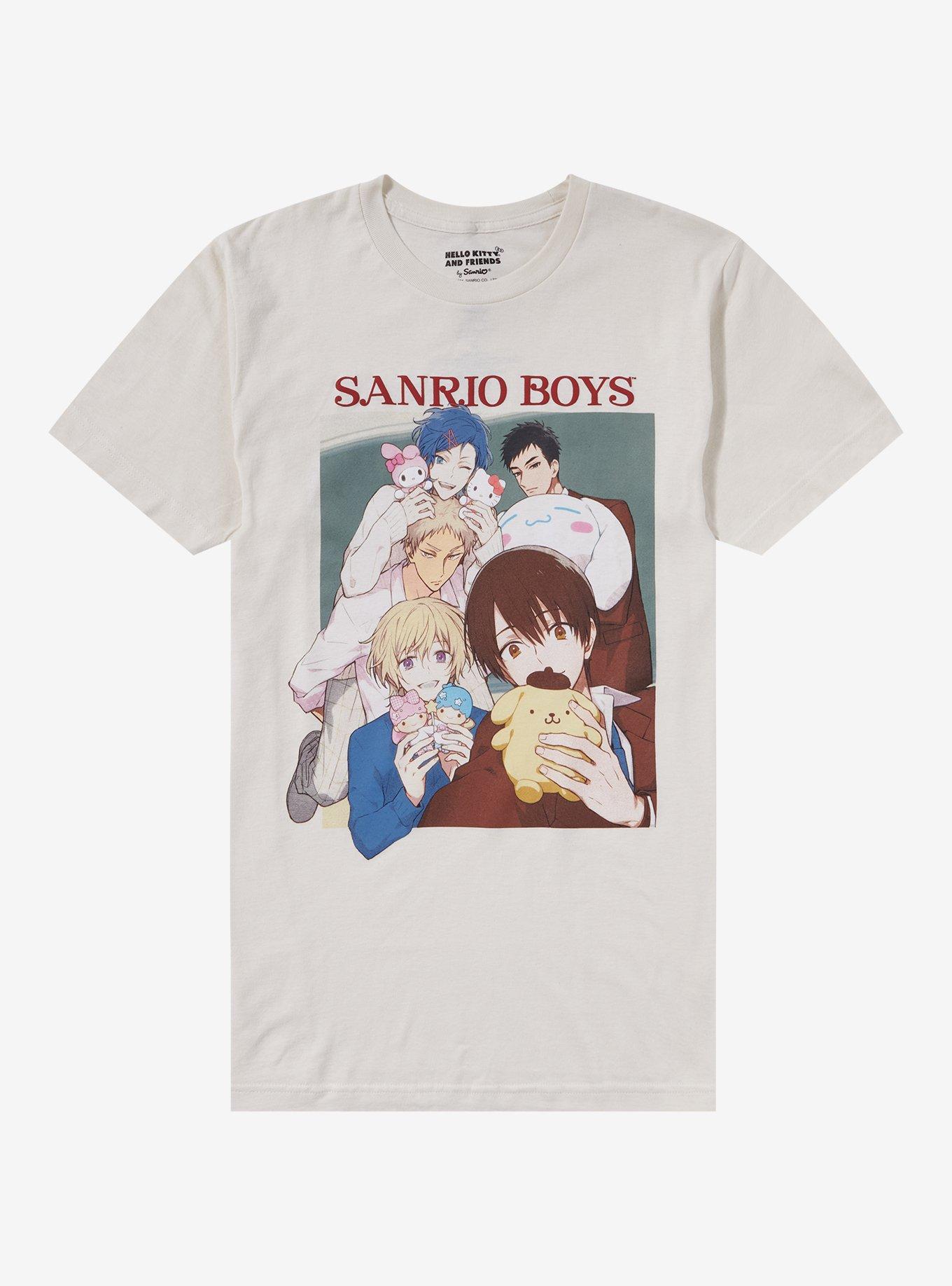 Sanrio Boys Group Portrait T-Shirt, NATURAL, hi-res