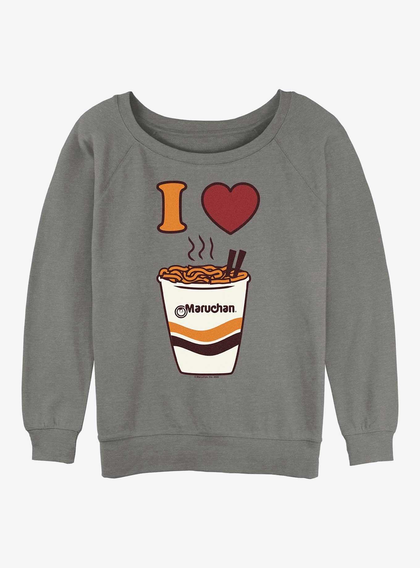 Maruchan I Heart Maruchan Girls Slouchy Sweatshirt, , hi-res