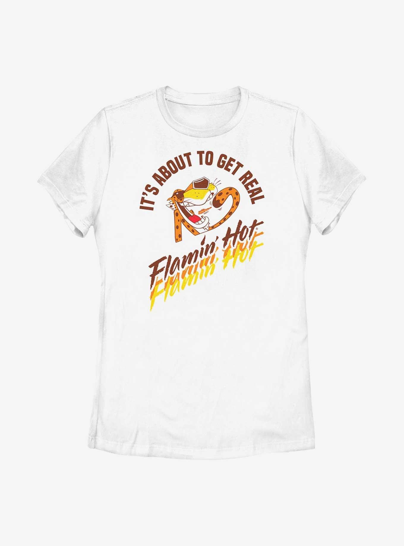 Cheetos It's About To Get Real Flamin Hot Womens T-Shirt