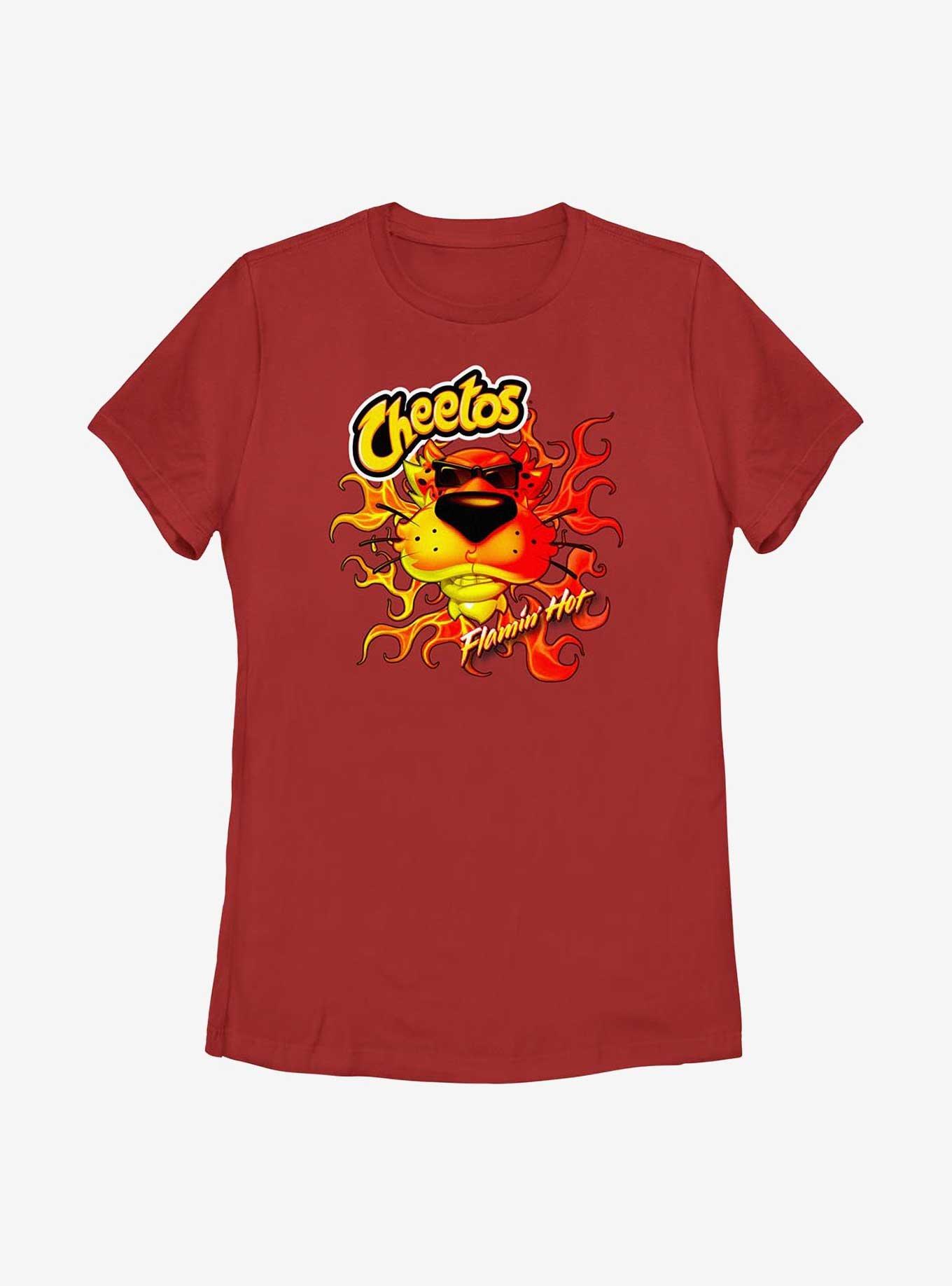 Cheetos Flamin Hot Red Womens T-Shirt