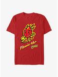 Cheetos Flamin Hot Doodle T-Shirt, RED, hi-res