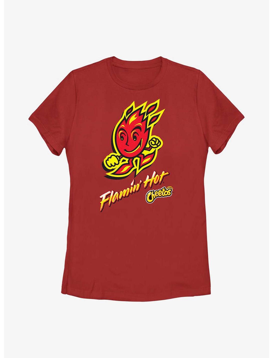 Cheetos Flamin Hot Doodle Womens T-Shirt, RED, hi-res