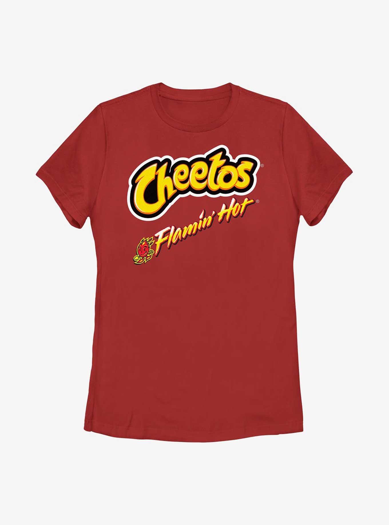 Cheetos Flamin Hot Fires Womens T-Shirt, RED, hi-res