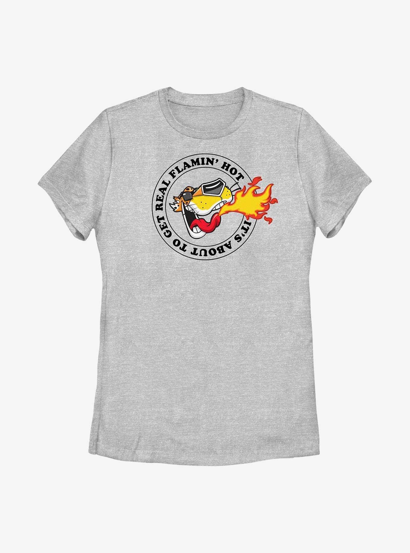 Cheetos About To Get Real Flamin Hot Womens T-Shirt