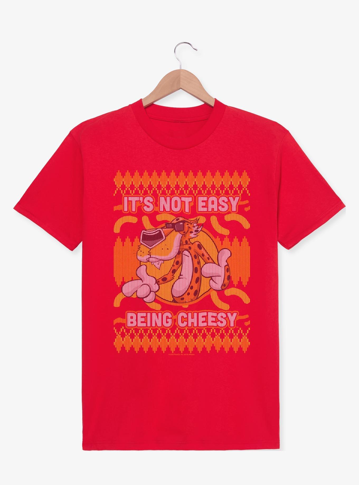 Cheetos Chester Cheetah Ugly Christmas Sweater Pattern T-Shirt