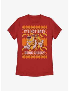 Cheetos Chester Cheetah Ugly Christmas Sweater Pattern Womens T-Shirt, , hi-res