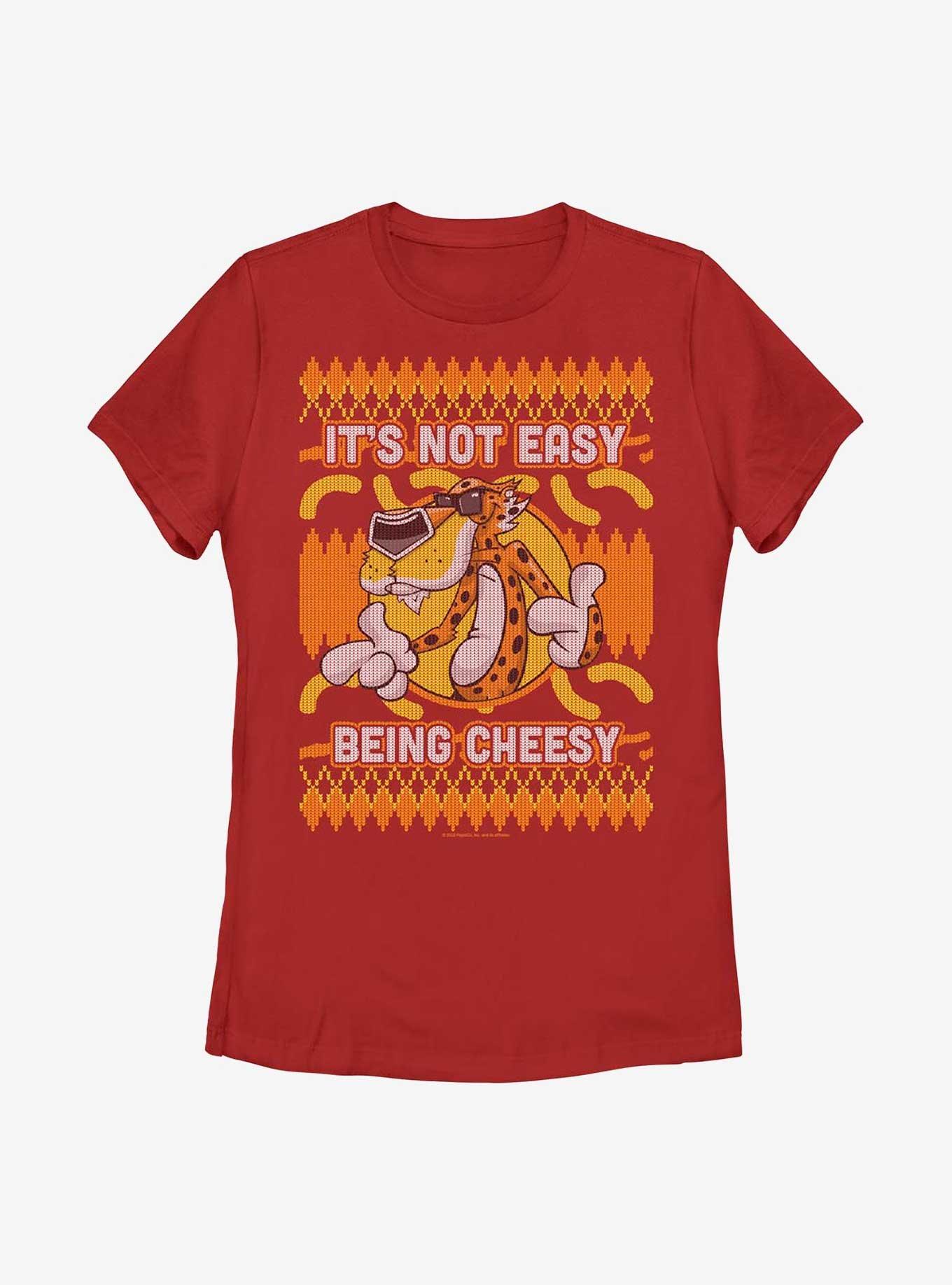 Cheetos Chester Cheetah Ugly Christmas Sweater Pattern Womens T-Shirt, , hi-res