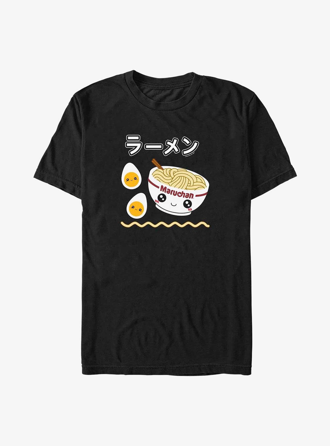 Maruchan Ramen And Eggs T-Shirt, BLACK, hi-res