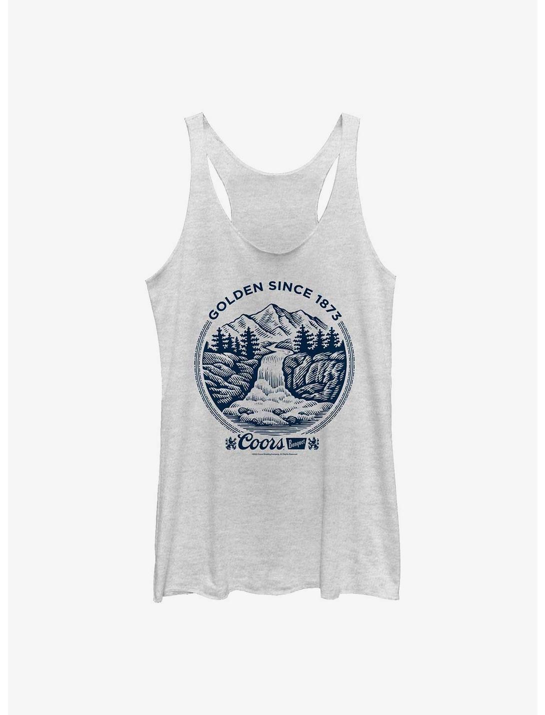 Coors Golden Since 1873 Womens Tank Top, WHITE HTR, hi-res