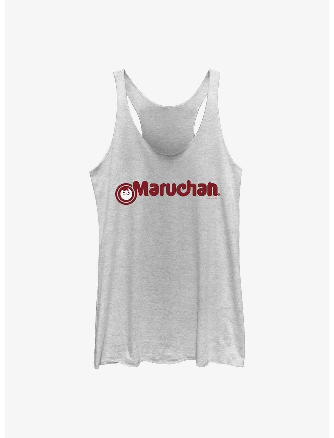 Maruchan Simple Logo Womens Tank Top, WHITE HTR, hi-res