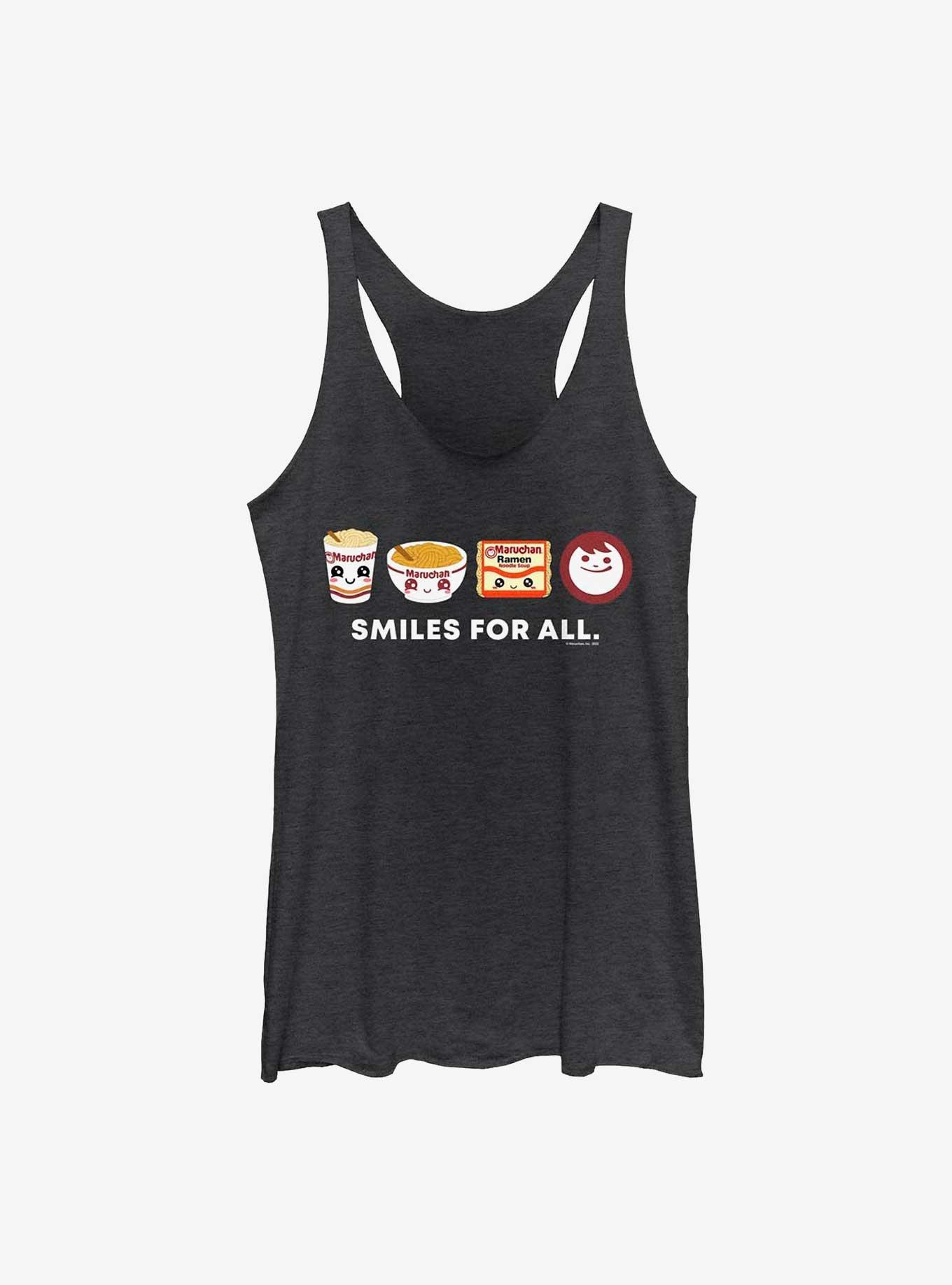 Maruchan Kawaii Icon Lineup Womens Tank Top - BLACK | BoxLunch
