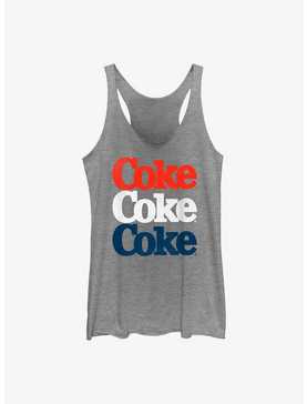 Coca-Cola Coke Americana Three Stack Womens Tank Top, , hi-res
