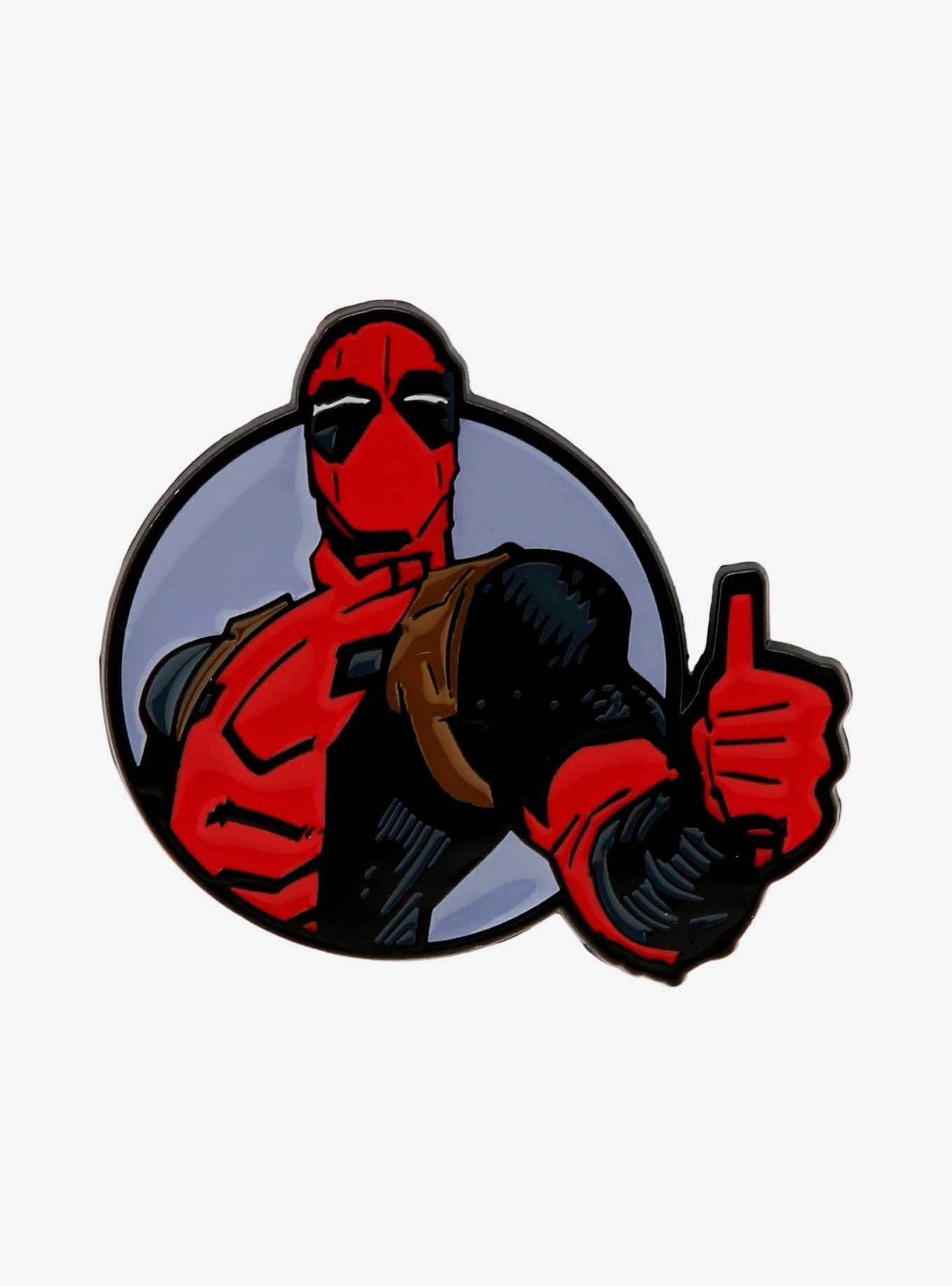Marvel Deadpool Thumbs Up Enamel Pin - BoxLunch Exclusive, , hi-res